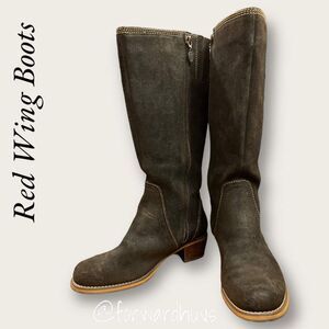 Red Wing Boots Brown Suede Size 7.5 D